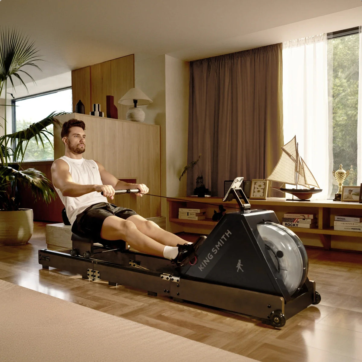 WR20 KingSmith Foldable Water Rowing Machine