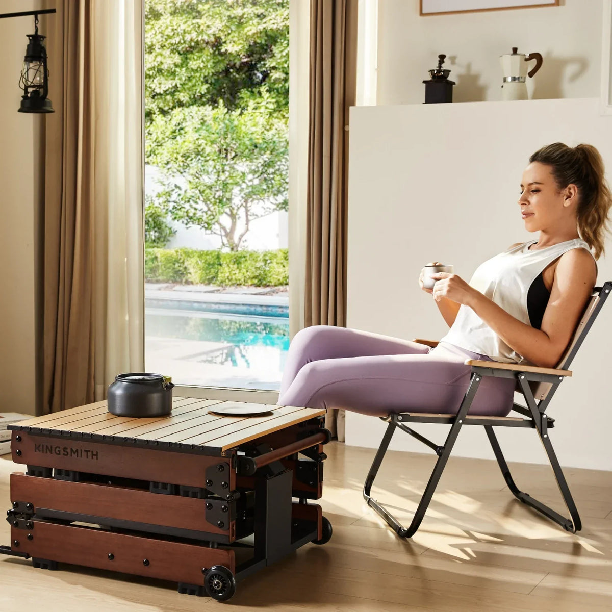 WR3L KingSmith Tri-fold Water Rowing Machine